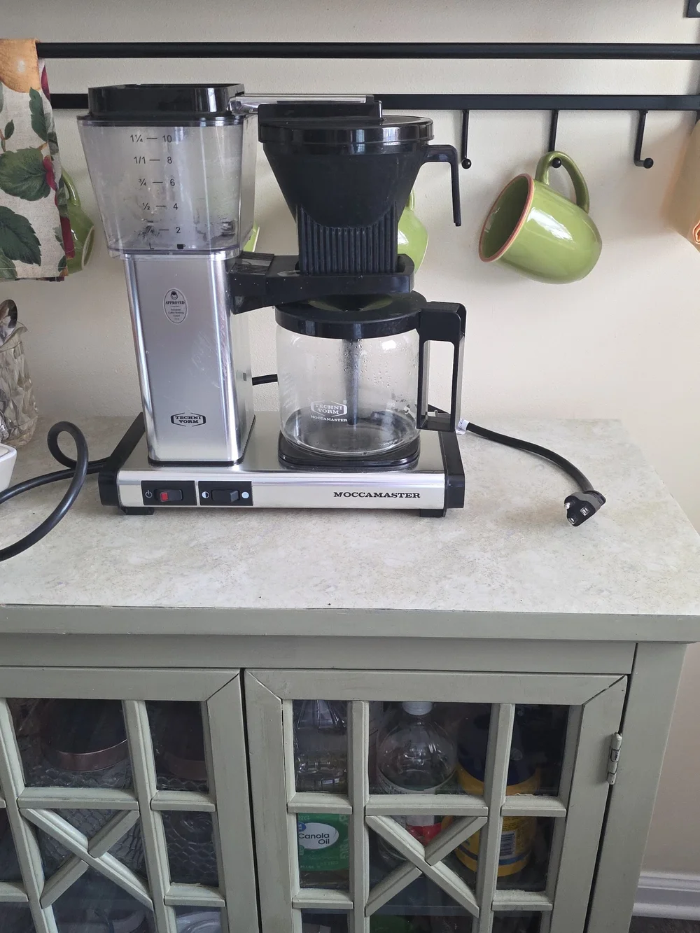 Drip Coffee Maker — Silver and Black